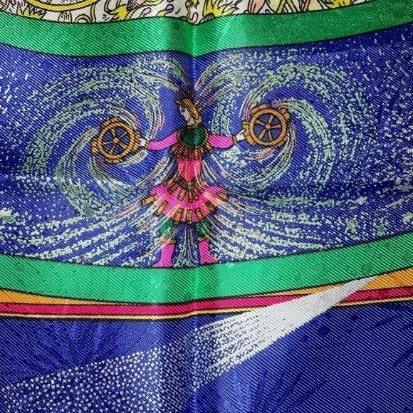 Hermes 150th Anniversary 100% Silk Scarf "Feux d"Artifice " by M. Duchene W/Box - Picture 13 of 16